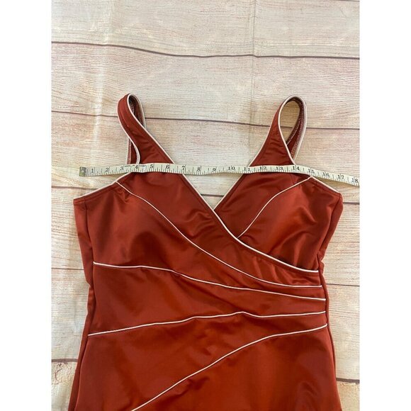Miraclesuit Women's Chinese Red Horizon One Piece Swim Suit - 14 - Picture 5 of 11